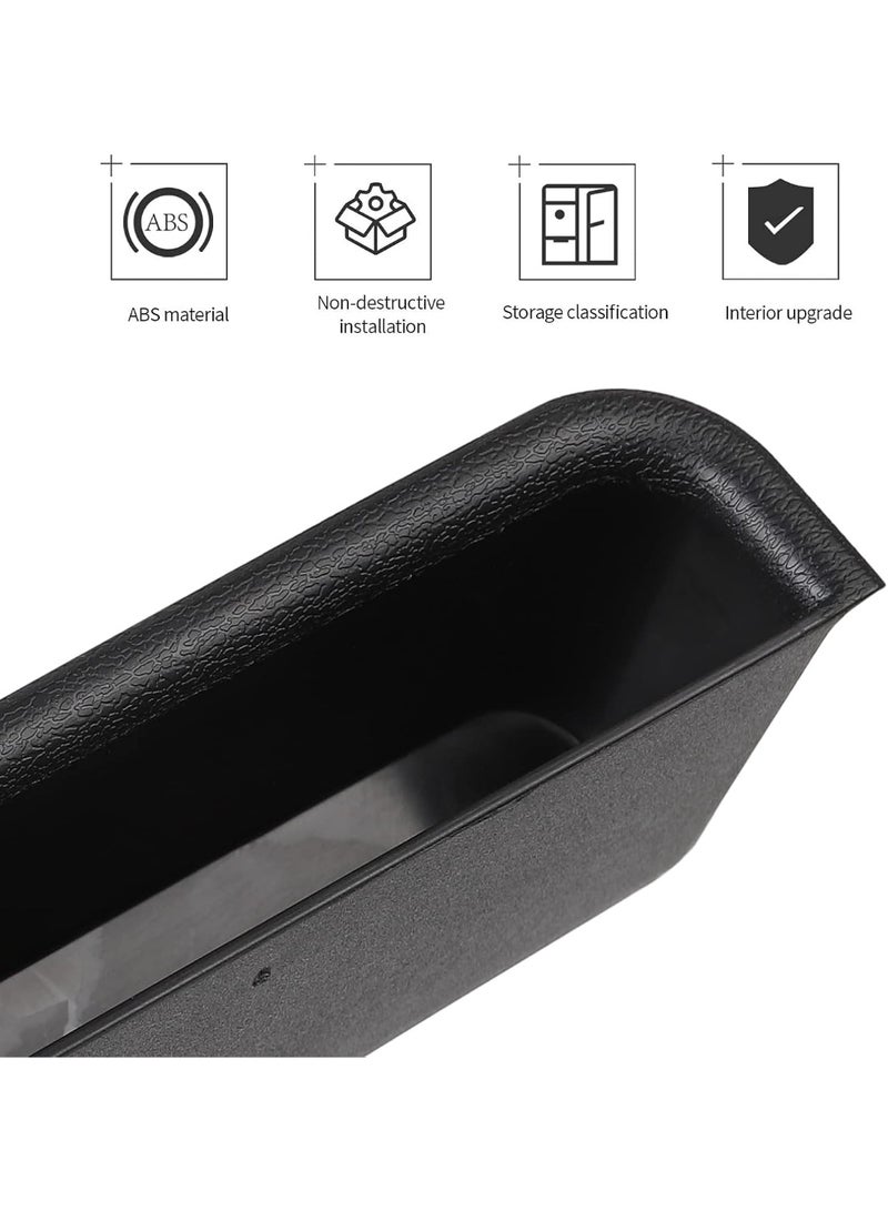 صندوق تخزين الراكب على الصينية مع مقبض وطقم تنظيم الصناديق والملحقات المستخدمة في سيارة جيب رانجلر جيه كيه من عام 2007 إلى 2010 (أسود) - Image 3